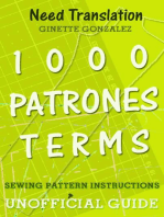 1000 Patrones Terms: Sewing Pattern Instructions Unofficial Guide