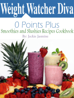 Weight Watcher Diva 0 Points Plus Smoothies and Slushies Recipes Cookbook