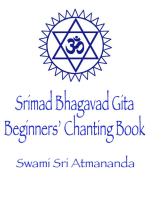 Srimad Bhagavad Gita: Beginners' Chanting Book