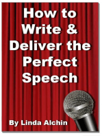 How to Write and Deliver the Perfect Speech