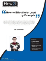 How to Effectively Lead by Example