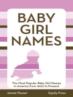 Baby Girl Names: The Most Popular Baby Girl Names in America from 1900 to Present