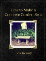 How to make a concrete garden seat