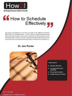 How to Schedule Effectively