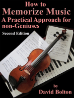 How to Memorize Music –A Practical Approach for Non-Geniuses