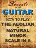 How to play the Aeolian or natural minor scale in A