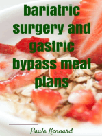 Bariatric Surgery and Gastric Bypass Meal Plans