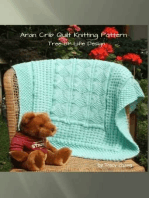 Aran Inspired Tree of Life Crib Quilt Knitting Pattern
