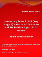 Secondary School ‘KS3 (Key Stage 3) - Maths – 2D Shapes and 3D Solids – Ages 11-14’ eBook