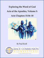 Exploring the Word of God Acts of the Apostles Volume 5: Chapters 15:36–18