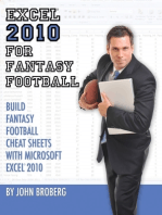 Excel 2010 for Fantasy Football
