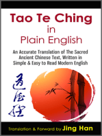Tao Te Ching in Plain English: An Accurate Translation of The Sacred Ancient Chinese Book, Written in Simple & Easy to Read Modern English