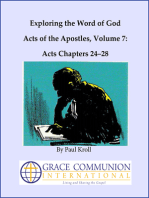 Exploring the Word of God Acts of the Apostles Volume 7: Chapters 24–28