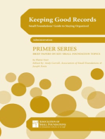 Keeping Good Records: Small Foundations' Guide to Staying Organized