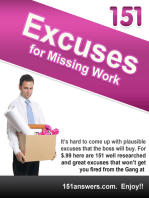 151 Excuses for Missing Work