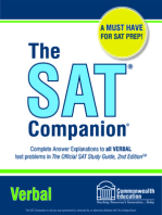 THE SAT Companion: Verbal