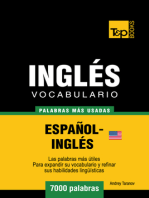 Vocabulario Español-Inglés Americano: 7000 Palabras Más Usadas