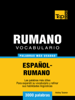 Vocabulario Español-Rumano: 3000 Palabras Más Usadas
