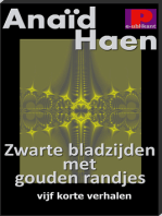 Zwarte bladzijden met gouden randjes