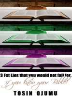 3 Fat Lies That You Would Not Fall For, If You Knew Your Bible