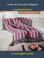 Town & Country Afghan Vintage Cochet Pattern