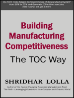 Building Manufacturing Competitiveness: The TOC Way