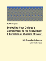 Evaluating Your College's Commitment to the Recruitment & Retention of Students of color