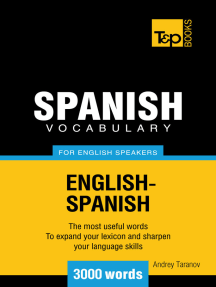 Read Spanish Vocabulary For English Speakers 9000 Words Online By Andrey Taranov Books