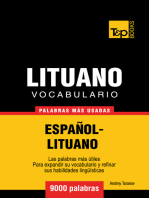 Vocabulario Español-Lituano: 9000 Palabras Más Usadas
