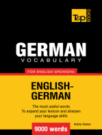 German Vocabulary for English Speakers