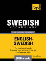 Swedish Vocabulary for English Speakers: 5000 words