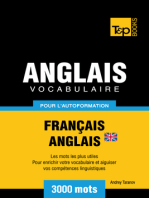 Vocabulaire Français-Anglais britannique pour l'autoformation: 3000 mots