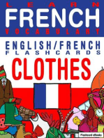 Learn French Vocabulary: English/French Flashcards - Clothes