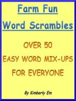 Farm Fun Word Scramble: Over 50 Word Puzzles