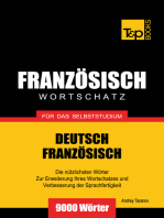 Deutsch-Französischer Wortschatz für das Selbststudium: 9000 Wörter