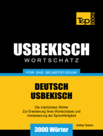 Deutsch-Usbekischer Wortschatz für das Selbststudium: 3000 Wörter