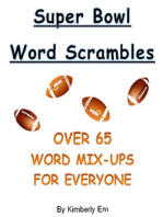 Super Bowl Word Scrambles