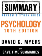 Psychology Textbook 10th Edition: By David G. Myers -- Summary, Review & Study Guide