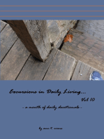 Excursions in Daily Living... Vol 10: Bible devotionals