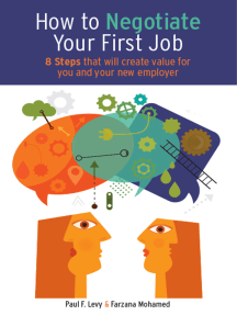 How To Negotiate Your First Job By Paul Levy Farzana Mohamed Ebook Scribd
