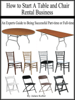 How to Start A Table and Chair Rental Business