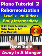 Rosa's Adult Piano Lessons Reharmonization Level 2: Early Intermediate - Away In A Manger with 20 Instructional Videos!