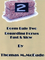 Poem Bale Two regarding Horses Fast and Slow