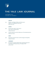 Yale Law Journal: Volume 122, Number 2 - November 2012
