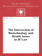 The Intersection of Biotechnology and Health Issues in IP Law: RIPL's Special Issue 2011