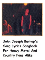 John Joseph Burhop's Song Lyrics Songbook 2012-2013