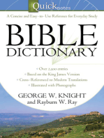The Quicknotes Bible Dictionary
