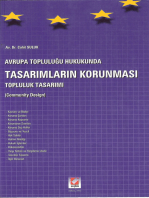 Avrupa Topluluğu Hukukunda Tasarımların Korunması