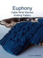 Euphony Cabled Wrist Warmer Knitting Pattern