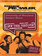 University of Maryland Eastern Shore 2012